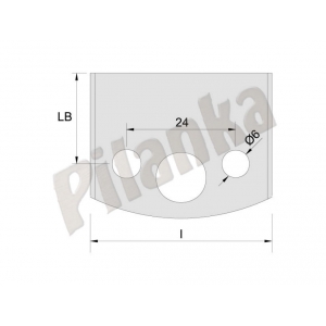 Obmedzovač polotovar š. 40mm profil - 193